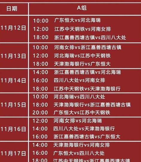 中国女排决赛时间表6月22日直播 (图3)