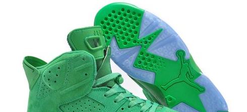 乔丹空中飞人纯绿色运动鞋 (图3)